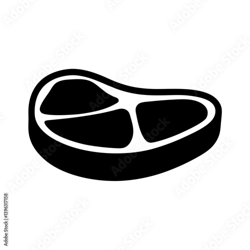A Delicious Cut of Steak Icon Graphic Illustration