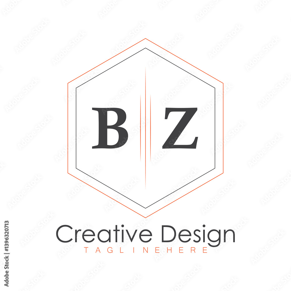 initial monogram logo with polygon style design. initial monogram logo with polygon style design.
