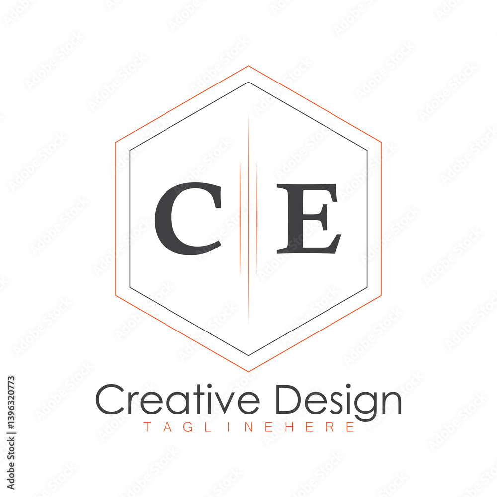 Fototapeta premium initial monogram logo with polygon style design.