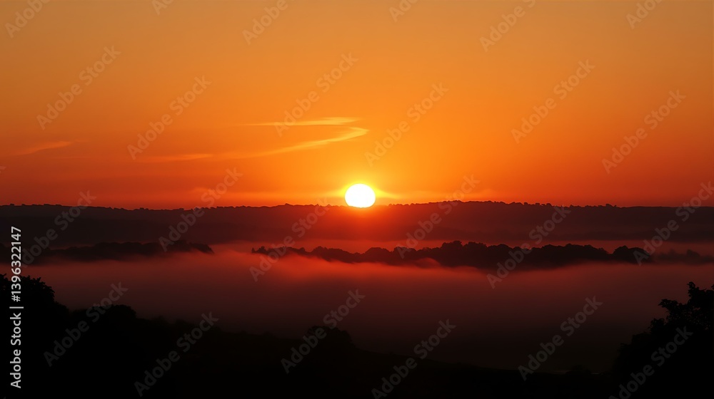 Sunrise Over Misty Hills of excellence in splendor beyond compare with grace in style.....