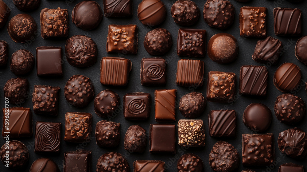 Close-up Chocolate Candies illustration. Ai generated. Close-up Chocolate Candies illustration. Ai generated.