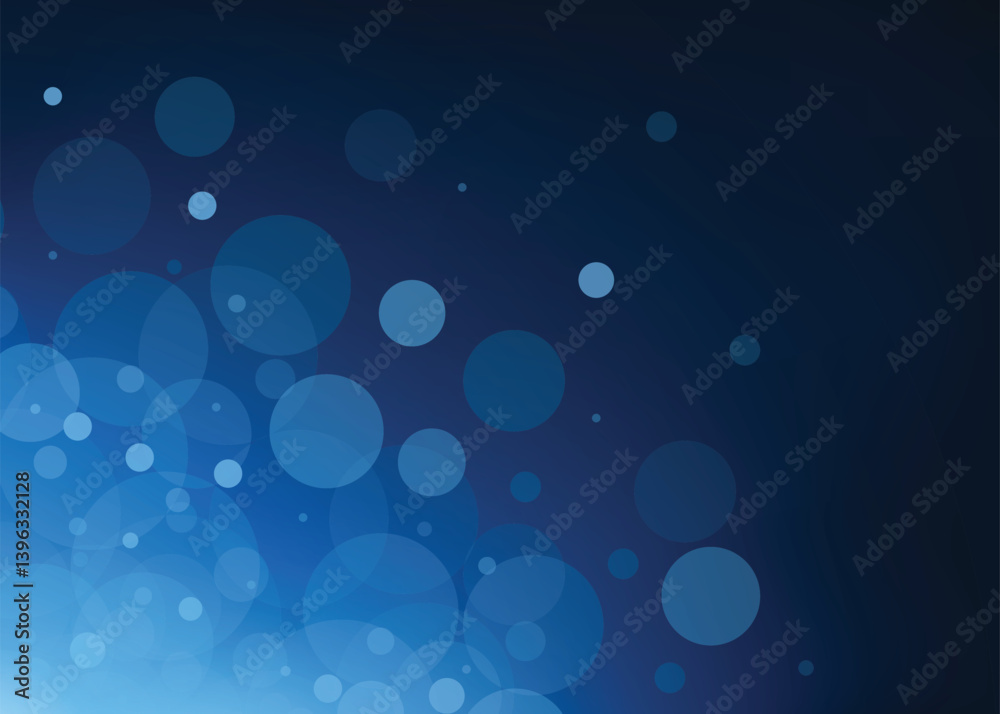 Abstract blue bokeh background