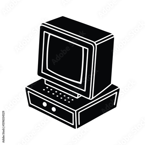 Tiny computer device for early tech learning and preschool education