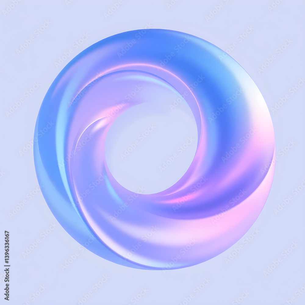 Abstract pastel swirl creating an elegant circular design Abstract pastel swirl creating an elegant circular design