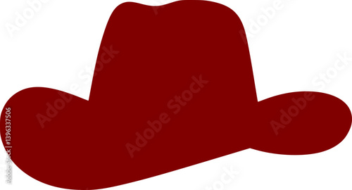 cowgirl or cowboy hat vector illustration