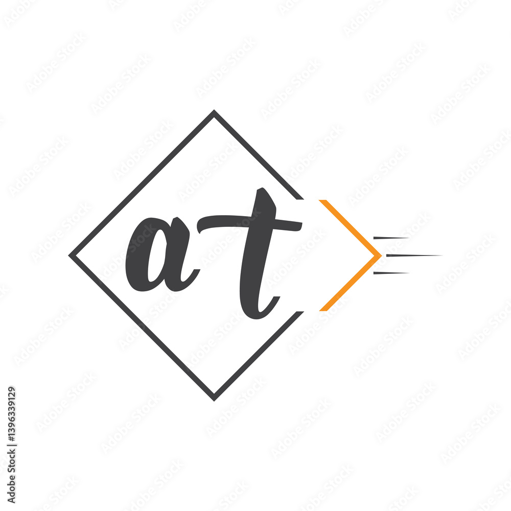 initial monogram logo with square style design. initial monogram logo with square style design.