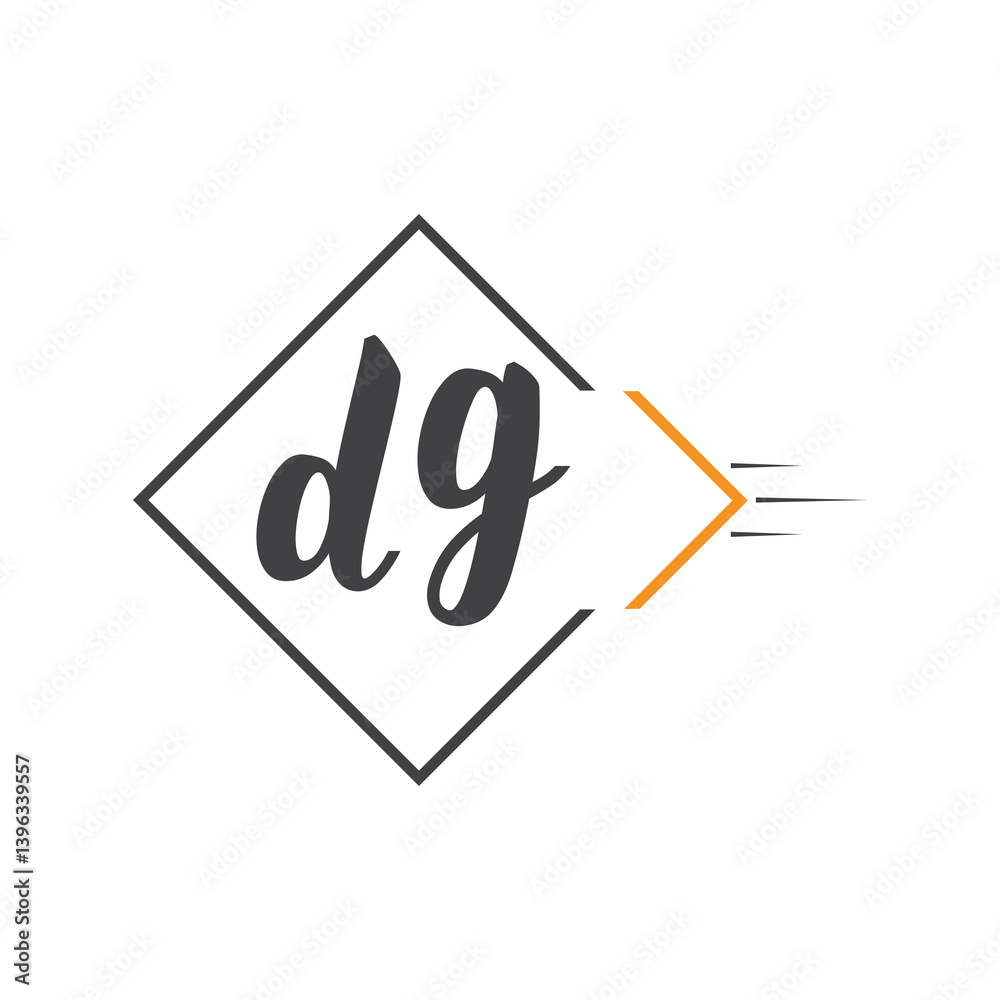 initial monogram logo with square style design. initial monogram logo with square style design.