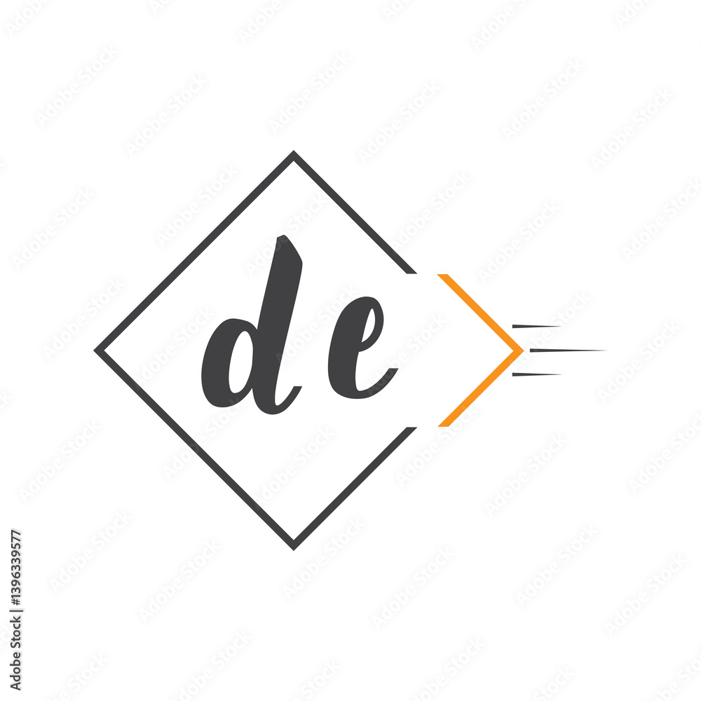 initial monogram logo with square style design. initial monogram logo with square style design.