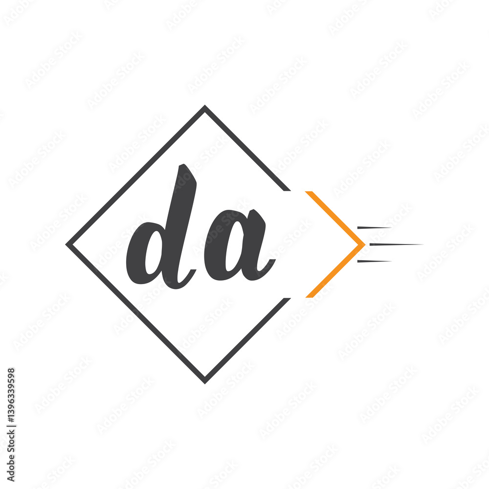 initial monogram logo with square style design. initial monogram logo with square style design.