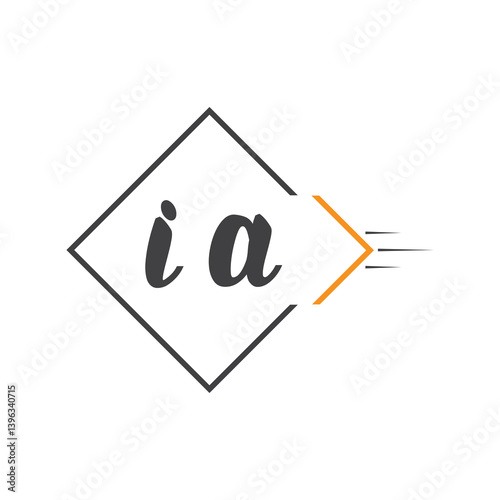 initial monogram logo with square style design.