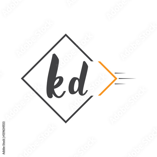 initial monogram logo with square style design.