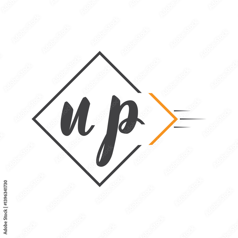 initial monogram logo with square style design. initial monogram logo with square style design.