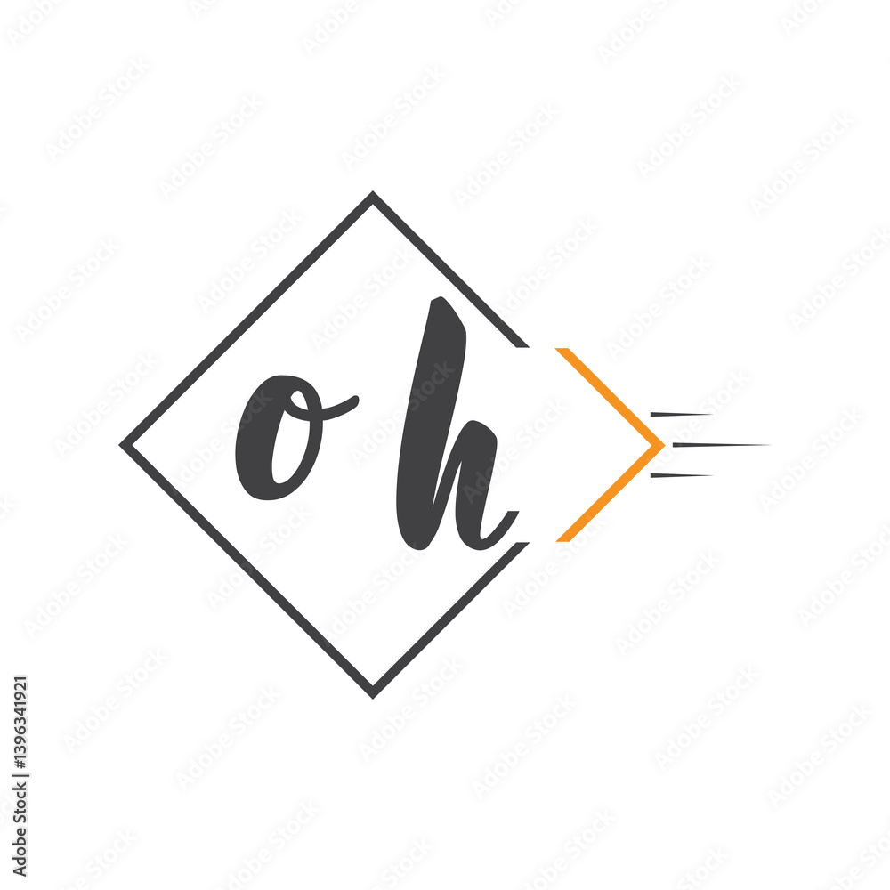 initial monogram logo with square style design. initial monogram logo with square style design.