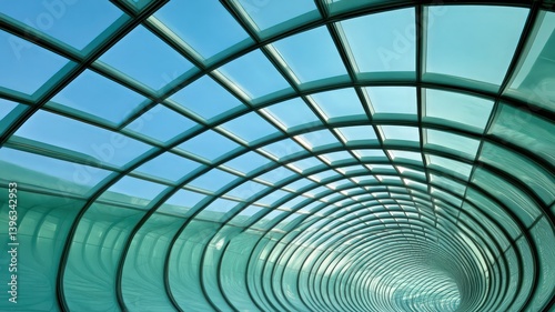 Wallpaper Mural Abstract Teal Glass Ceiling Architecture Torontodigital.ca