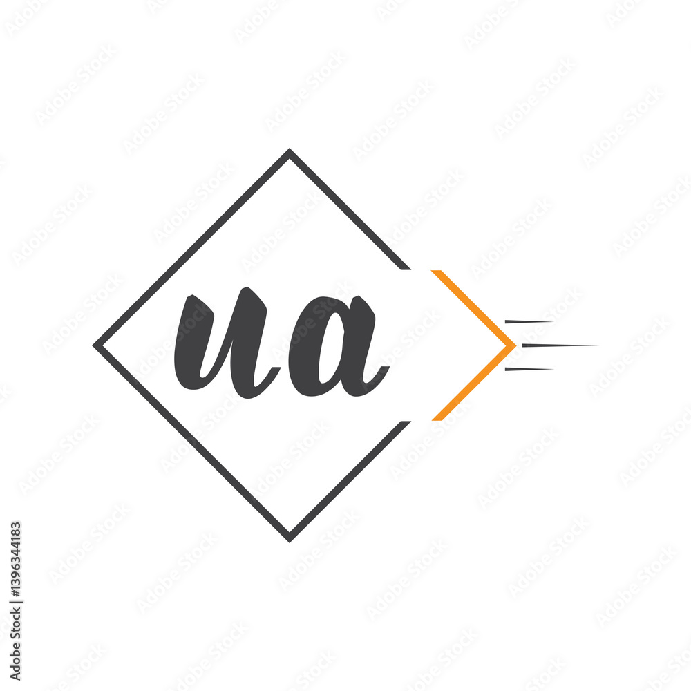 initial monogram logo with square style design. initial monogram logo with square style design.