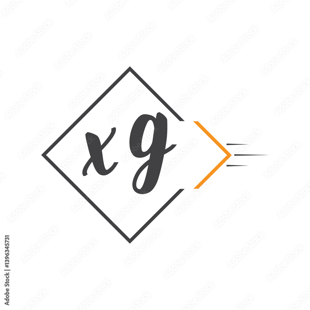 initial monogram logo with square style design. initial monogram logo with square style design.
