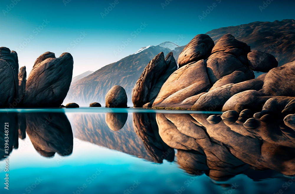 Conceptual image of solitude Ai