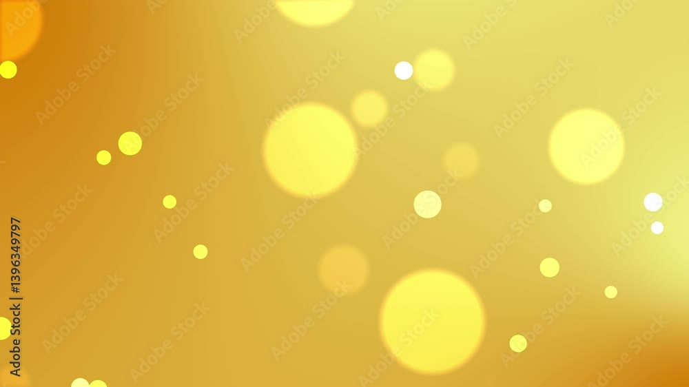 light yellow background aesthetic combine motion smooth dark yellow simple blury bokeh particle bubble, for spring wallpaper, award, luxury or elegant overlay project 