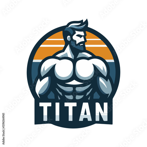 titan mascot logo vector illustration