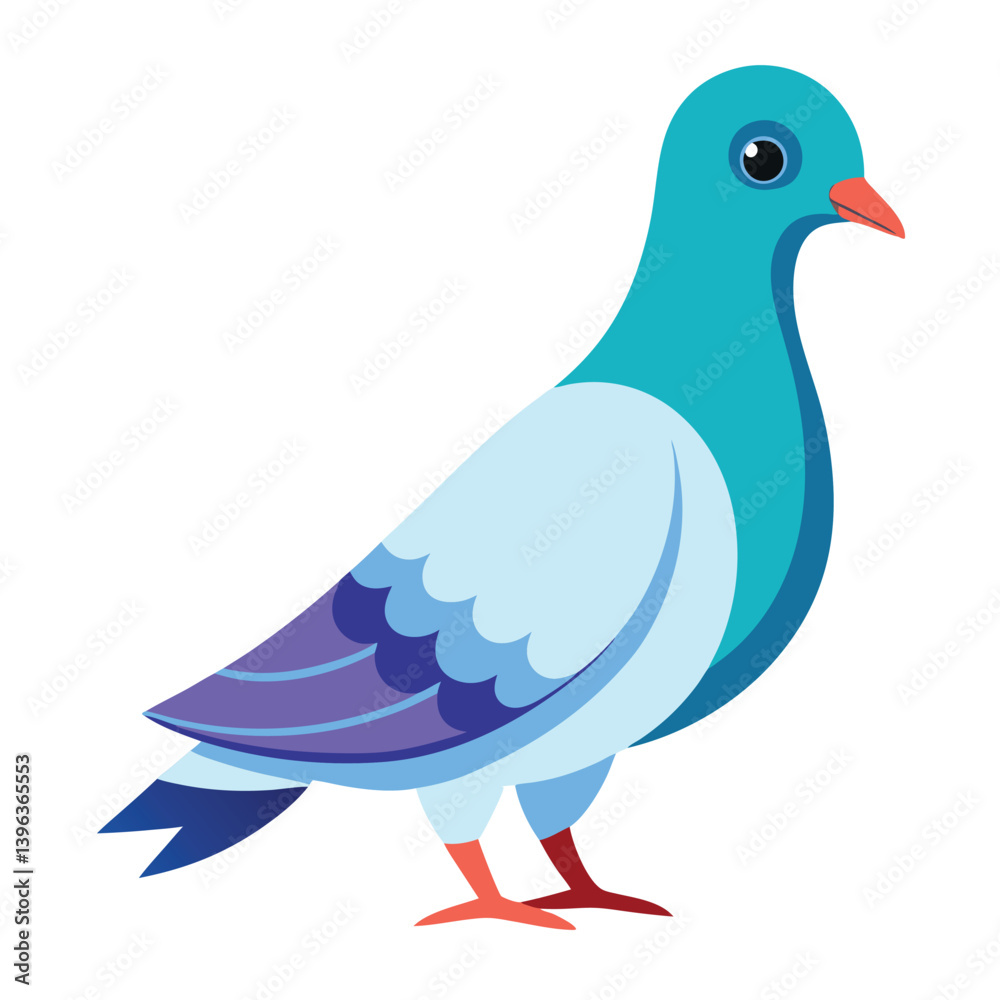 Fototapeta premium Dove isolated on white background