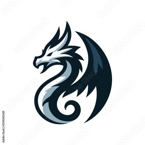 Wallpaper Mural dragon logo vector illustration Torontodigital.ca