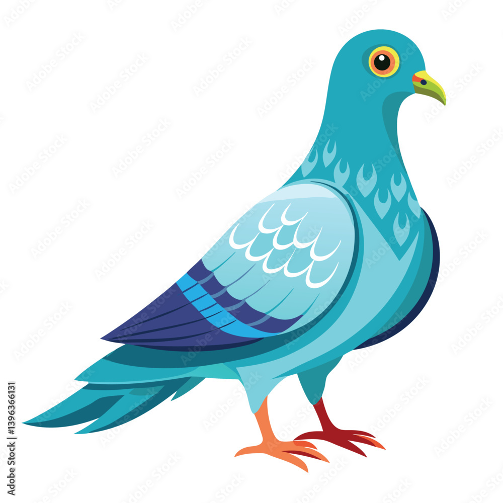 Fototapeta premium Dove isolated on white background