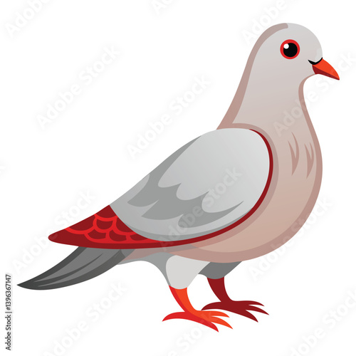 Dove isolated on white background
