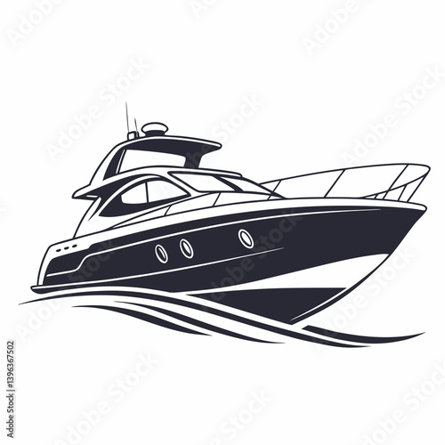 Ship and boat vector illustration