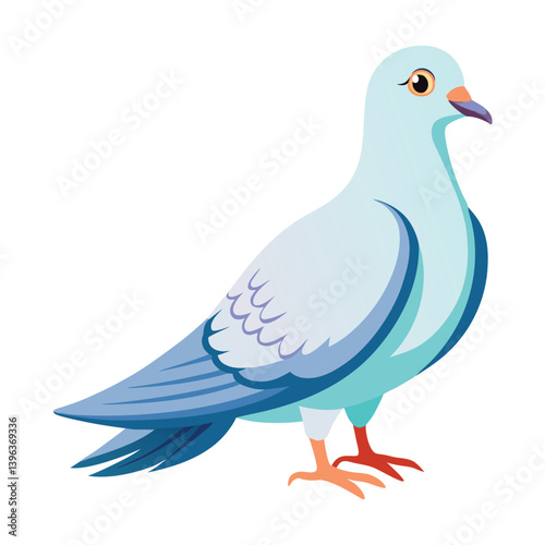 Dove isolated on white background