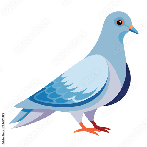 Dove isolated on white background