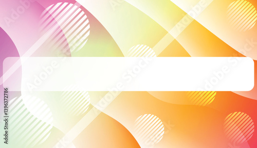 Abstract Background With Wave Gradient Shape, Line, Circle, Space for Text. For Your Design Landing Page Wallpapers Presentation. Vector Illustration with Color Gradient.