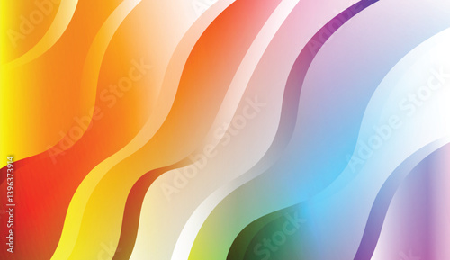 Geometric Pattern With Lines, Wave. For Your Design Ad, Banner, Cover Page. Vector Illustration with Color Gradient.