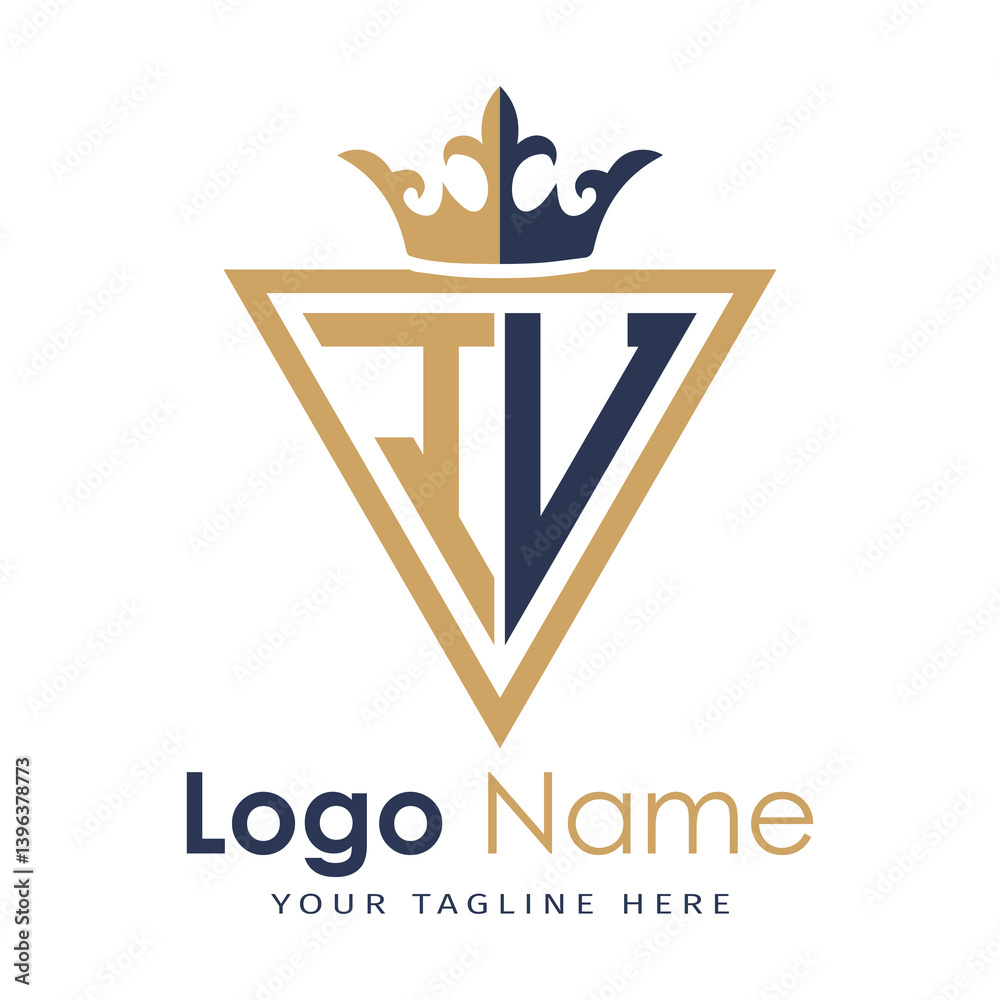 Initial monogram with triangle shape creative letter logo Initial monogram with triangle shape creative letter logo