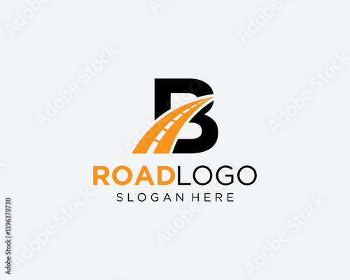 B letter road logo