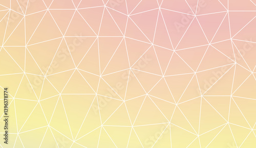 Low poly layout. Decorative design For interior wallpaper, smart design, fashion print. Vector illustration. Creative gradient color.