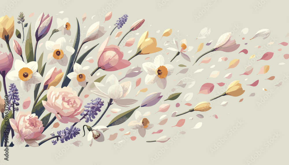 Vector illustration of cherry blossoms. Vector illustration of cherry blossoms.
