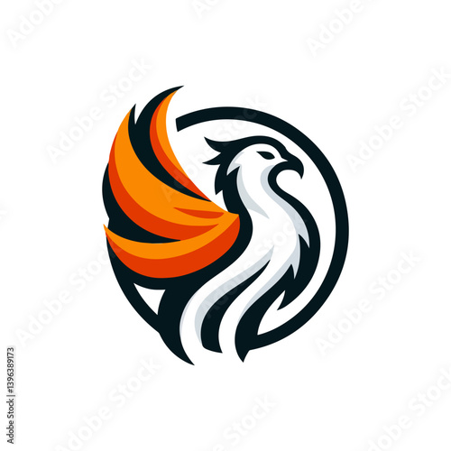 phoenix mascot logo vector illustration