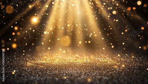 Obraz na płótnie An abstract gold background with rays of light .3 w salonie