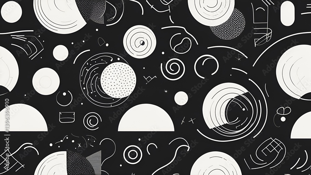 seamless abstract pattern, memphis style background, black and white geometric pattern, retro 80s pattern, high contrast vector, abstract memphis design, playful vector shapes, dynamic seamless backgr seamless abstract pattern, memphis style background, black and white geometric pattern, retro 80s pattern, high contrast vector, abstract memphis design, playful vector shapes, dynamic seamless backgr