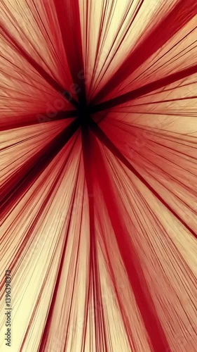 Wallpaper Mural Abstract red and beige pattern exhibiting radial lines in a striking visual display Torontodigital.ca