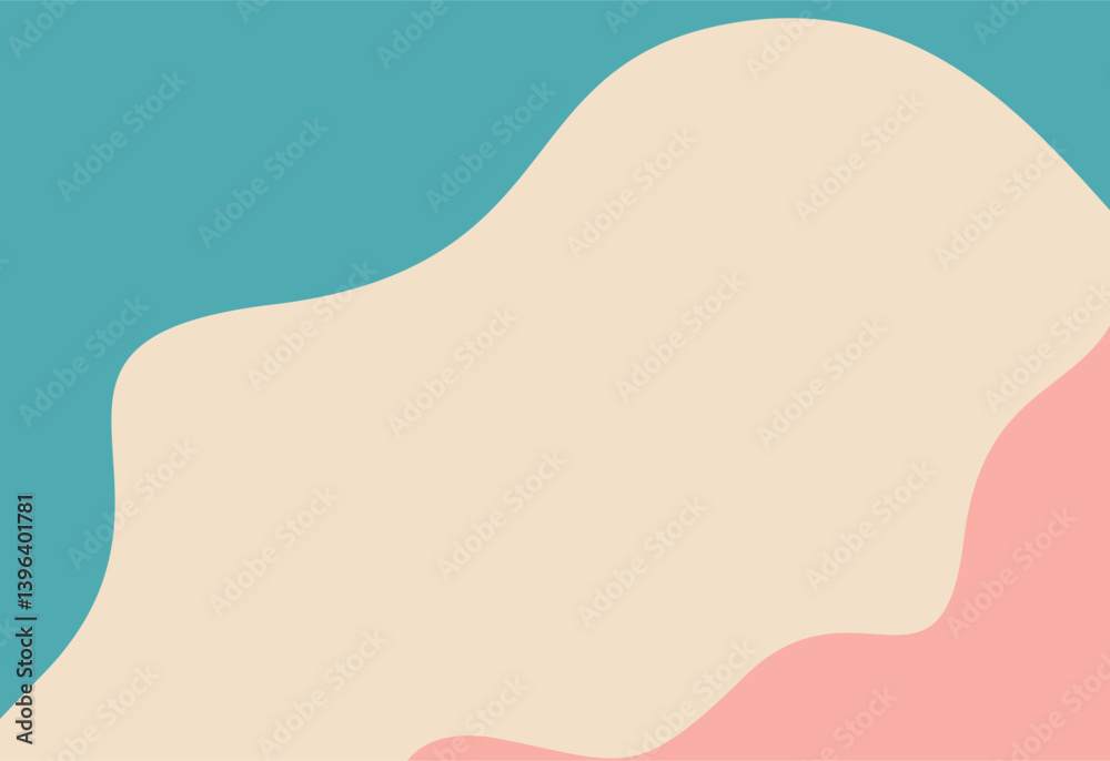 Abstract background with wavy shapes in pastel colors. Vector illustration Abstract background with wavy shapes in pastel colors. Vector illustration