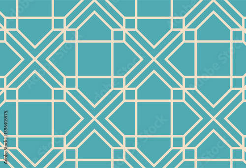 Seamless pattern based on traditional arabic art. Muslim mosaic.