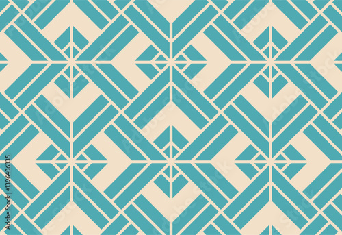 Seamless pattern with geometric ornament. Vector abstract background. Modern stylish texture.