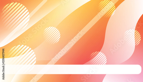 Abstract Background With Wave Gradient Shape, Line, Circle, Space for Text. For Your Design Landing Page Wallpapers Presentation. Vector Illustration with Color Gradient.