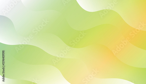 Template Background With Wave Geometric Shape. For Design, Presentation, Business. Vector Illustration with Color Gradient.