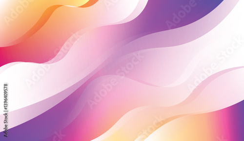 Wavy Background. For Flyer, Brochure, Booklet And Websites Design Vector Illustration with Color Gradient.