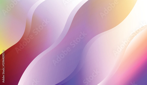 Wave Abstract Background. For Your Design Wallpaper, Presentation, Banner, Flyer, Cover Page, Landing Page. Vector Illustration with Color Gradient.