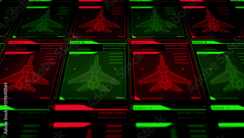 Camera pans across Generic Air Force Fighter Jet Call Signs During Battle