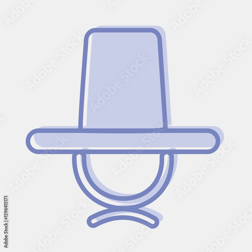 Icon hat. South Korea elements. Icons in two tone style. Good for prints, posters, logo, advertisement, infographics, etc.
