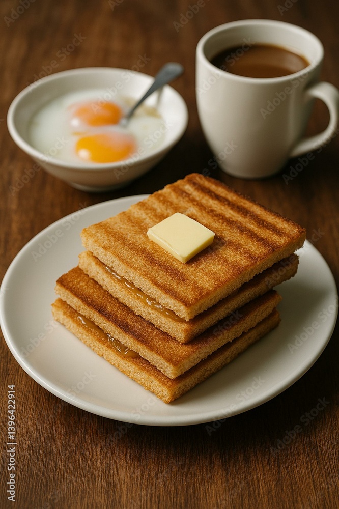 Kaya Toast with Soft-Boiled Eggs Kaya Toast with Soft-Boiled Eggs